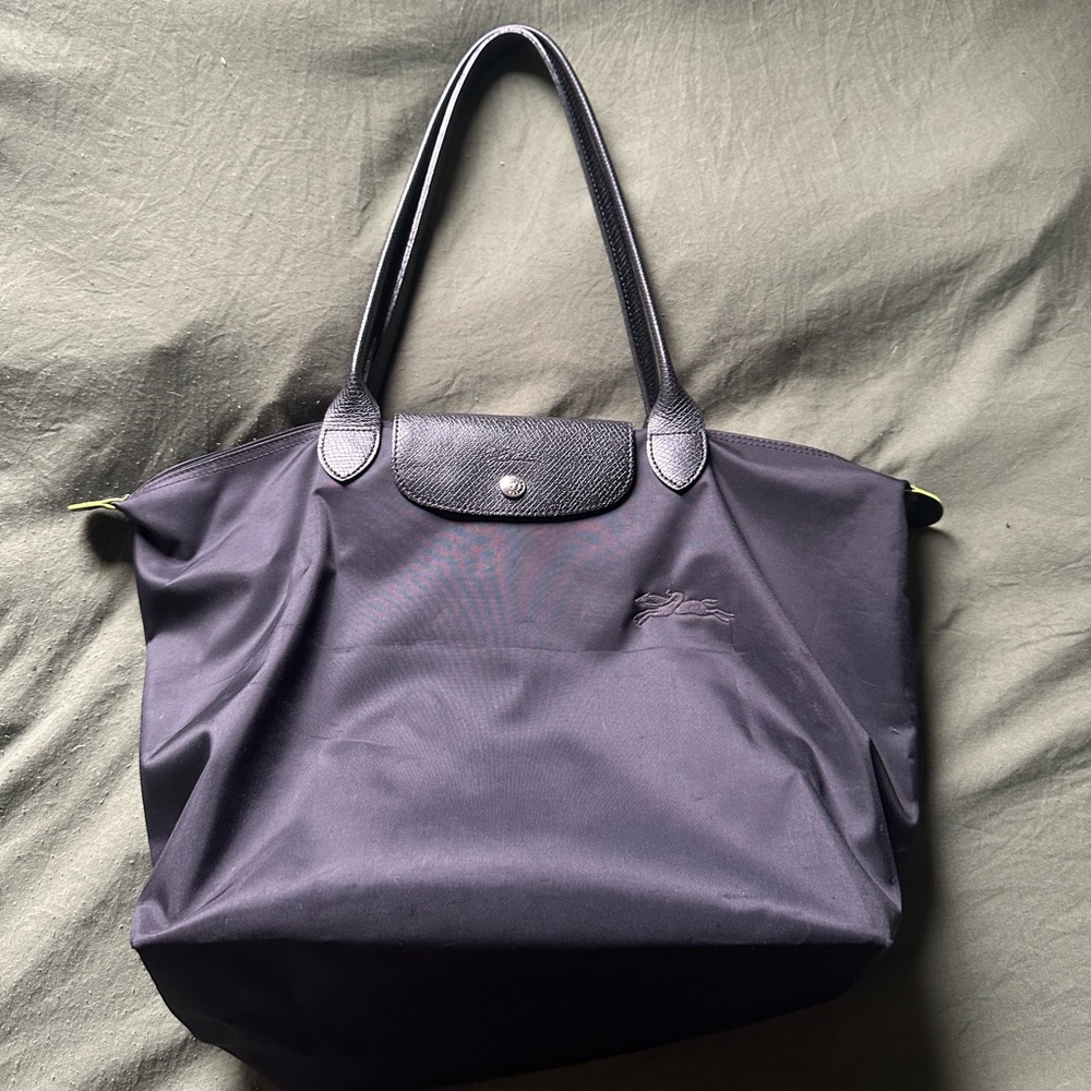 Longchamp all black tote Large